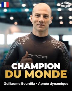 Guillaume Bourdila Champion du Monde Apnée.